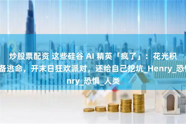 炒股票配资 这些硅谷 AI 精英「疯了」：花光积蓄囤装备逃命，开末日狂欢派对，还给自己挖坑_Henry_恐惧_人类