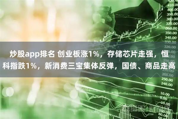 炒股app排名 创业板涨1%，存储芯片走强，恒科指跌1%，新消费三宝集体反弹，国债、商品走高