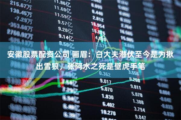安徽股票配资公司 画眉：白大夫潜伏至今是为揪出雪狼，张阿水之死是壁虎手笔